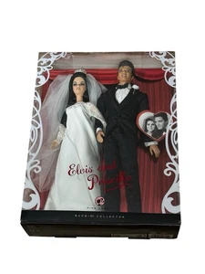 Muñeca Barbie Elvis y Priscilla y Elvis Conjunto de Regalo Día de Boda Etiqueta Rosa 2008 - Imagen 1 de 13
