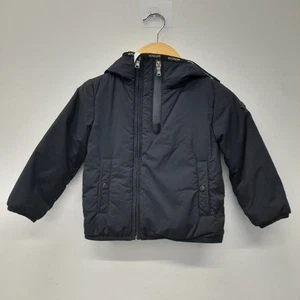 Moncler Jacket Boys Size 18-14 Months Black Full Zip Hooded RMF06-FPL - Picture 1 of 12
