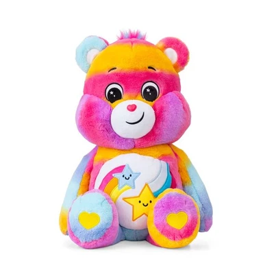 Basic Fun 22314 60 cm großer Jumbo-Plüsch-Dare to Care Bear, Mehrfarbig, groß