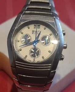 Herren-Chronograph Edelstahl, Datumsanzeige, Stoppfunktion BWC - Bild 1 von 6