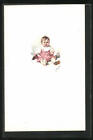 Künstler-AK sign. Elda Cenni: Drolliges Baby in rosa Kleid 