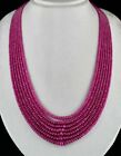 Certified Natural Ruby Beads Round 7 Line 677 Carats Gemstone Classic Necklace