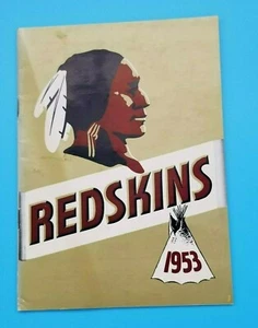WASHINGTON REDSKINS NFL FOOTBALL MEDIA GUIDE - 1953 - EX+ SHAPE - Picture 1 of 3