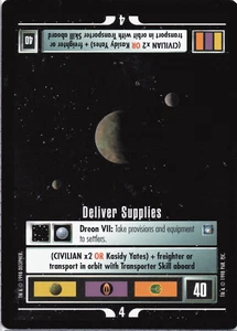 Star Trek CCG Deliver Supplies Near-Mint/NM Starter – DS9 1998 - Picture 1 of 1