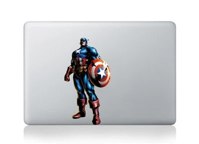 Captain America MacBook Pro Sticker Decal for Macbook Air/Pro/Retina 13"15"17" - Image 1 of 3