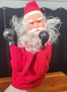 Boxing Action Contender Santa Claus Hand Puppet 1980's Vintage RARE ROJUS Model! - Picture 1 of 9