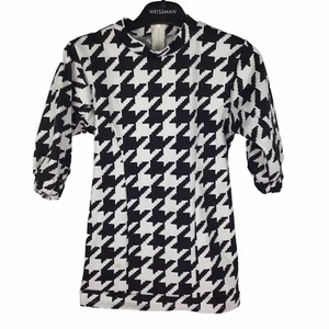 Wonder Nation Houndstooth Long Sleeve Black & White Dress Girl's XS (4-5) - Picture 1 of 6