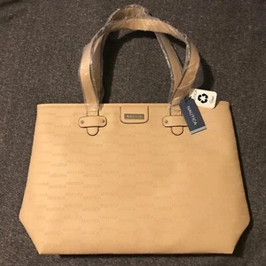 Nautica Key Largo Sand Tote Bag Large Brand New 18x13x6 - Picture 1 of 7