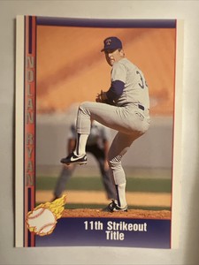 1991 Pacific Nolan Ryan Texas Express I 11th Strikeout Title Texas Rangers #72