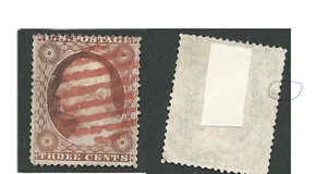 Scott 26, 3c Washington, GRAN PARRILLA ROJA SOTN CANCELAR, MD - Imagen 1 de 1