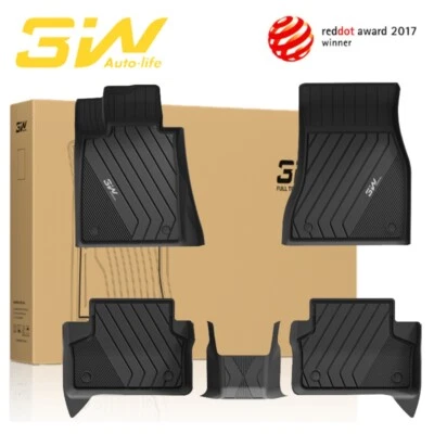 Alfombrillas 3W para BMW Serie 5 2017-2023 TPE para todo tipo de clima forros de coche de ajuste personalizado Foto 1 de 4