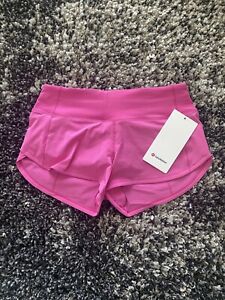 NWT Lululemon Speed Up Short 2.5” Low Rise Sonic Pink Size 2!
