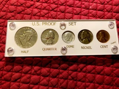 1955 US Mint Silver PROOF Set. Blazing Luster, Beautiful Coins! - Image 1 of 2