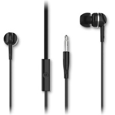 Compact Universal Earbuds 2-S Comfortable In-Ear Headphones w/ Mic by Motorola
