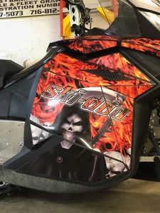 Ski-Doo XP Chassis GRIMM REA Decal Kit fits 2008-2017 Carburated and etec Models - Picture 1 of 5