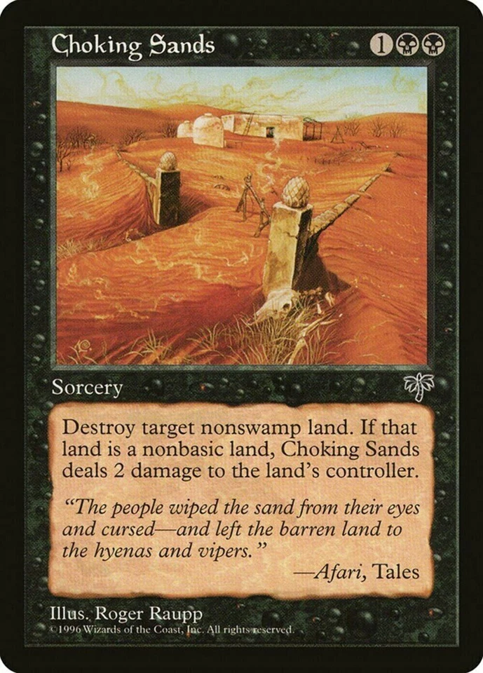 MTG - Magic the Gathering Cards - Choking Sands - Sorcery - Mirage - Image 1 of 1