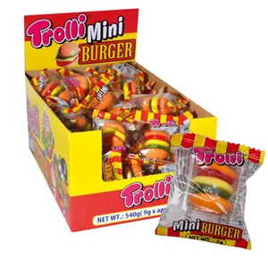 Trolli Mini Burger x 60 Gummy Halloween Party Favours Candy Buffet Bulk Lollies - Bild 1 von 5