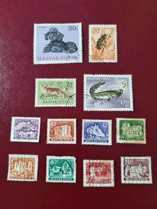 World Stamps. 12 x different HUNGARY Stamps - Picture 1 of 1