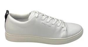 PS Paul Smith Men's Lee Sneakers White Smooth Leather Modern NEW UK 10 US 11 . - Picture 1 of 12