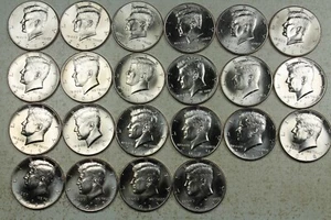 2012 - 2022 P&D Kennedy Half Dollar. Gem Brilliant Uncirculated Mint Roll Set - Picture 1 of 4