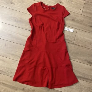 Sharagano Damen 14W rotes Kleid - Bild 1 von 12