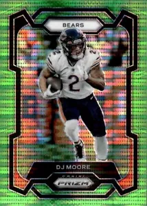 DJ Moore 2023 Panini Prizm #47 Neon Green Pulsar Chicago Bears - Picture 1 of 2