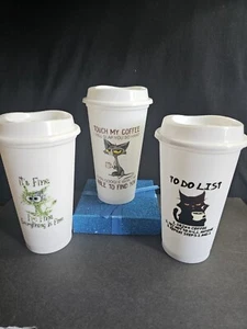 coffee Plastic Cups. 16 Oz. - Picture 1 of 3