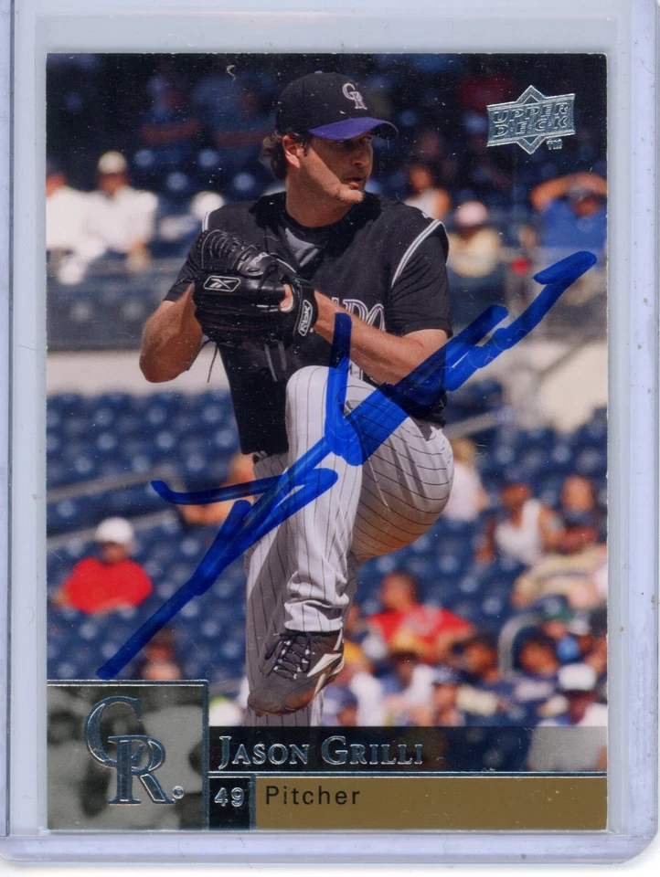 2009 Upper Deck Jason Grilli 121 Autograph Signed Auto Colorado Rockies IP - Image 1 of 1