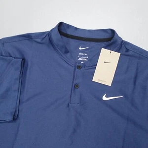 Nike Tour Dri-FIT Texture Blade Collar Polo Navy FJ7035-410 Men's Size L - Picture 1 of 7