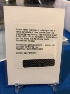 2017 Upper Deck Alien Movie Mineral Ore Calcium M02 SSP Case Hit - Picture 1 of 1