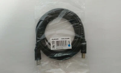 ELECOM USB Cable A USB2.0 male to USB B male  - 10ft - NEW - Image 1 of 4