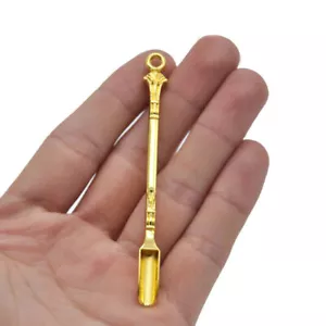 1Pc Stainless Steel Mini Scoop with Ring Gold Stirring Spoons Coffee Spoon - Bild 1 von 12