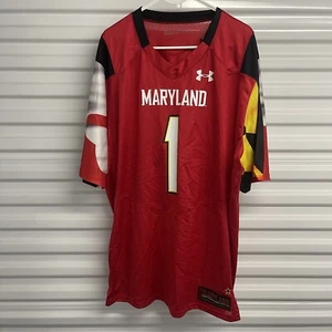Under Armour Maryland Terrapins #1 Football Jersey Size 2XL 5033180-600 - Picture 1 of 2