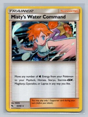 Misty's Water Command Hidden Fates 63/68 Near Mint NM Holo Rare - Image 1 of 2