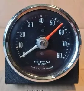 Classic Mini 80mm Rev Counter Gauge Holder Crackle Black NEW - Picture 1 of 8