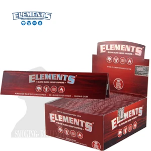 ELEMENTS ® ROJO King Size Delgado ROJO - Da 50 Libretos - Imagen 1 de 1
