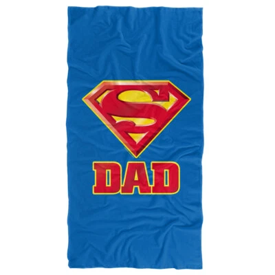 Superman Super Dad Officially Licensed Beach Towel 30"x60" - Image 1 of 4