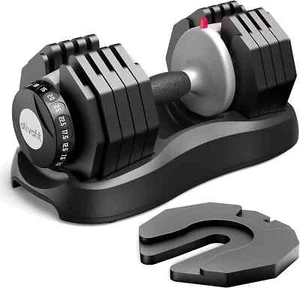 ATIVAFIT Verstellbare Kurzhantel 25kg Hantel Mit Anti-Rutsch-Griff Ablageschale - Bild 1 von 9