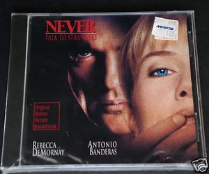 NEVER TALK TO STRANGERS Soundtrack Banderas Sealed CD w/AAFES Military Sticker - Bild 1 von 2