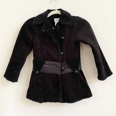 Abrigo de invierno para niñas American Girl Rebecca's talla 6 forrado texturizado Foto 1 de 4