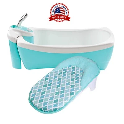 Bañera Moderna Para Bebes Recien Nacido Comoda Con Soporte Rociador Vasos 2023 Foto 1 de 4