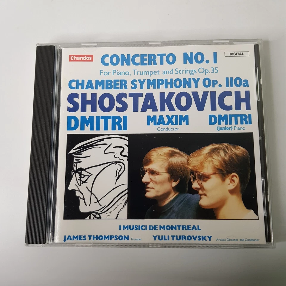 Shostakovich Maxim Turovsky Thompson Concerto 1 Chamber Symphony Classical CD - Image 1 of 4