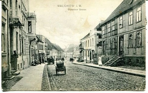 Germany AK Malchow Güstrower Strasse 1911  locally published 1925 cover postcard - Picture 1 of 4