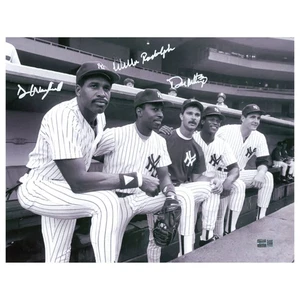 Foto autografiada por Mattingly, Winfield y Randolph de 11x14 (Steiner CX) - Imagen 1 de 1