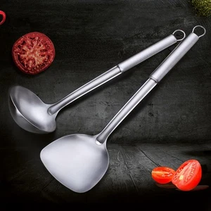 304 Soup Spoons Metal Utensils for Kitchen Use Stainless Steel Serving - Picture 1 of 12