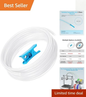 Tubo de PTFE resistente a altas temperaturas para impresoras 3D Bambu Lab & Creality - 5M Foto 1 de 4