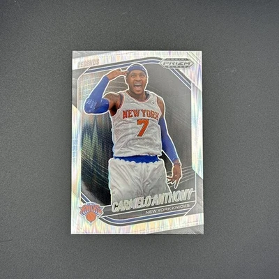 Carmelo Anthony 2024-25 Panini Prizm negro #267 sesgado Prizm/249 Knicks Foto 1 de 3