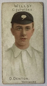 Will’s 1901 Cricketers - No 2 - D. Denton, Yorkshire - Picture 1 of 2