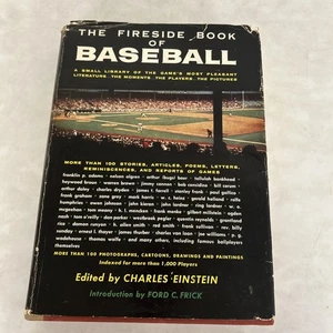 The Fireside Book of Baseball edited by Charles Einstein, 1956 2nd printing - Imagen 1 de 12