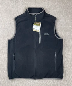 NWT Drake Waterfowl Jacket Mens Size S Camp Fleece Full Zip Black Magnattach - Picture 1 of 6